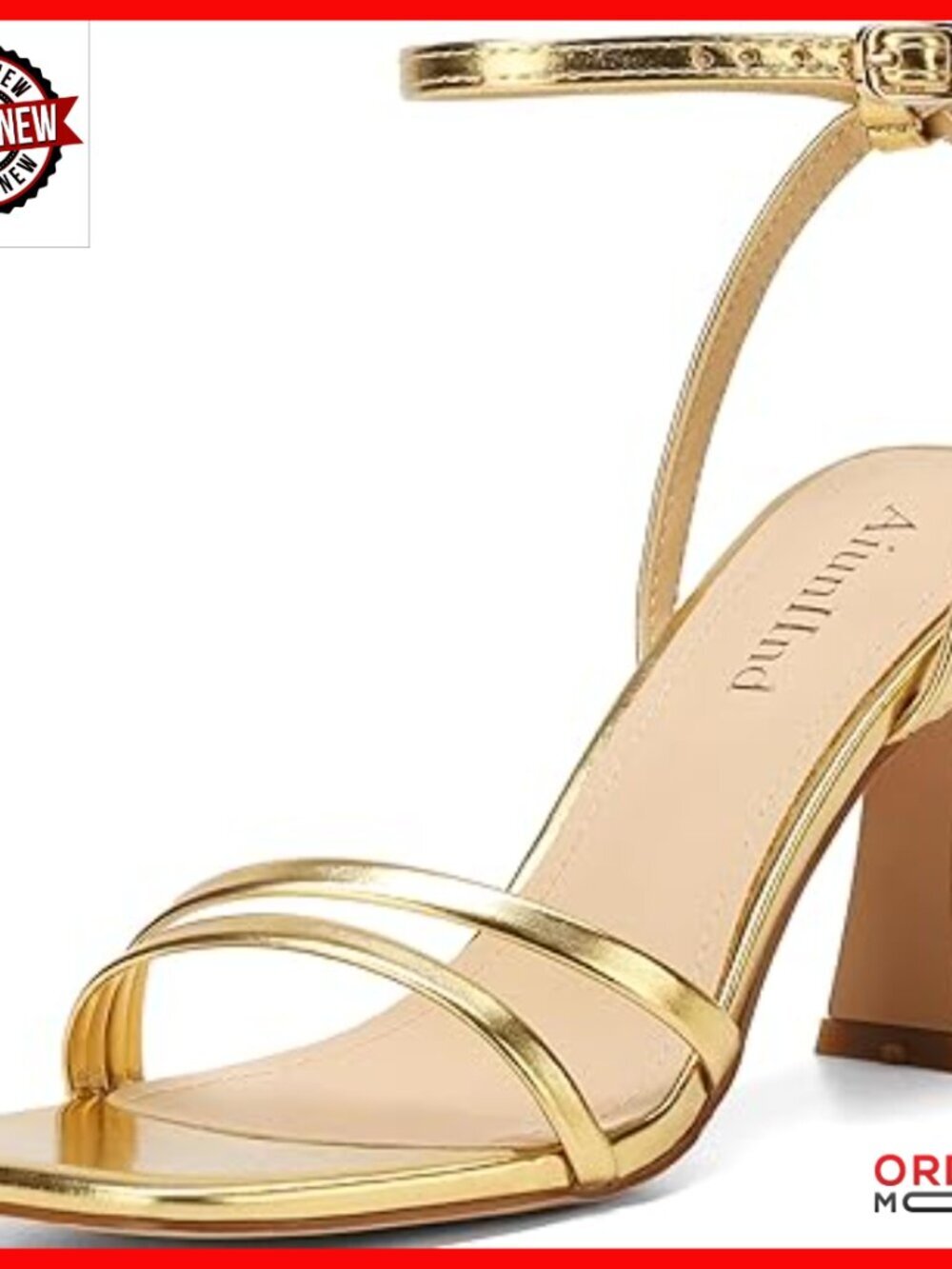Chunky Block Heel Sandals 3 Inch Ankle Strap Square Open Toe Dress Heels